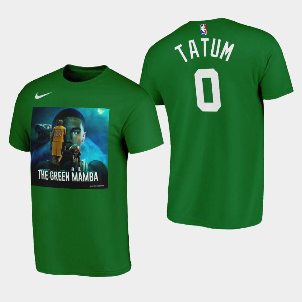 Men's Boston Celtics #0 Jayson Tatum Green Mamba Player Graphic T-Shirt IMZ87E3J
