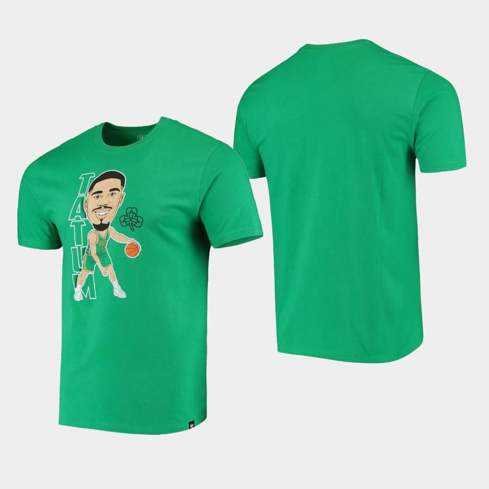 Men's Boston Celtics #0 Jayson Tatum Kelly Green Bobblehead Player Graphic T-Shirt NWA82E7P