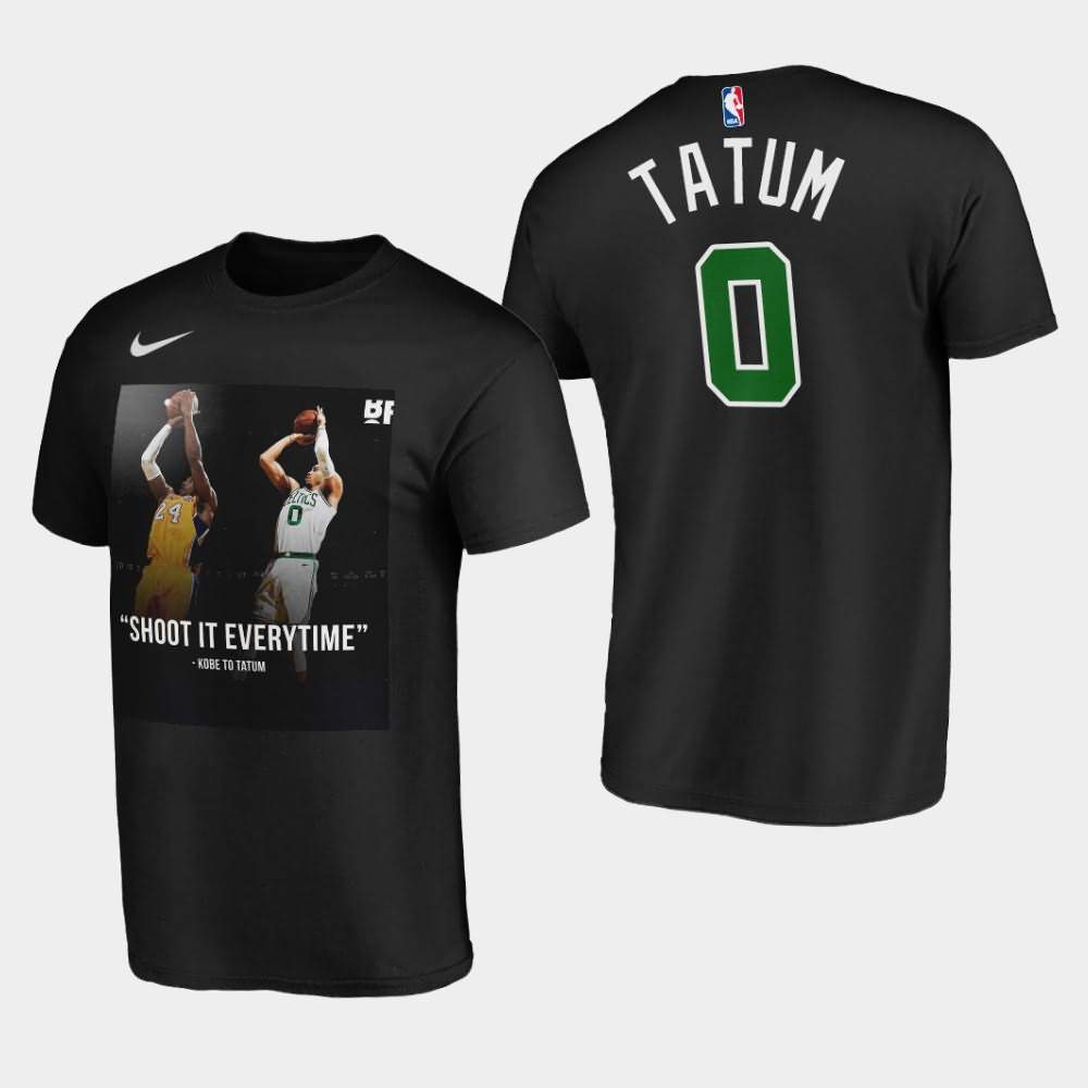 Men's Boston Celtics #0 Jayson Tatum Black Shoot it Everytime Player Graphic T-Shirt ATP10E5R