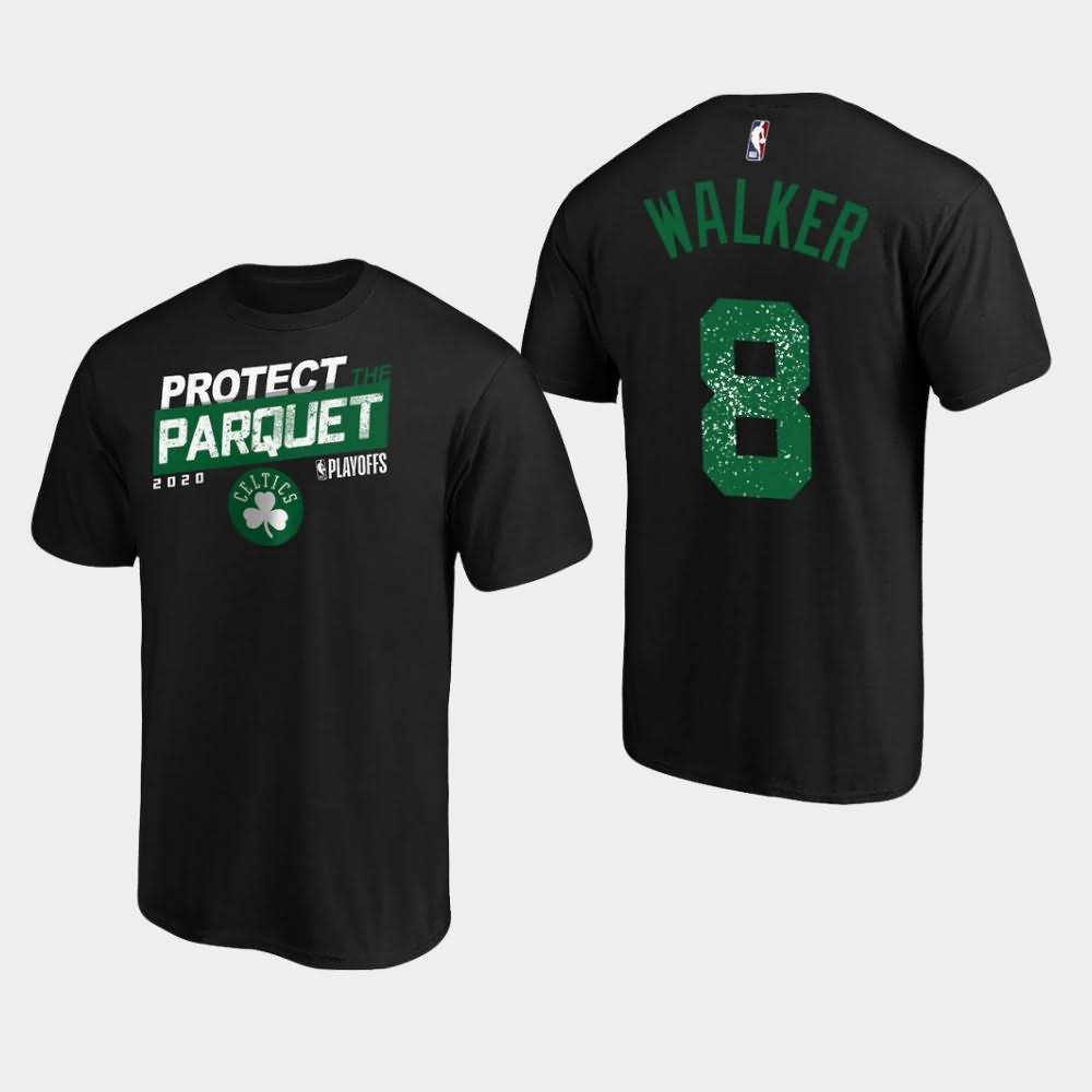 Men's Boston Celtics #8 Kemba Walker Black ISO Slogan 2020 NBA Playoffs Bound T-Shirt UWF88E5Y
