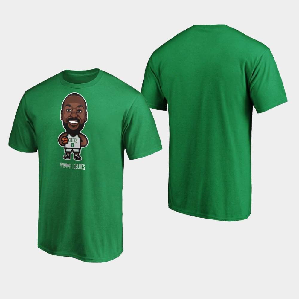 Men's Boston Celtics #8 Kemba Walker Green 2020 NBA Playoffs Bound Star T-Shirt UOC43E7U
