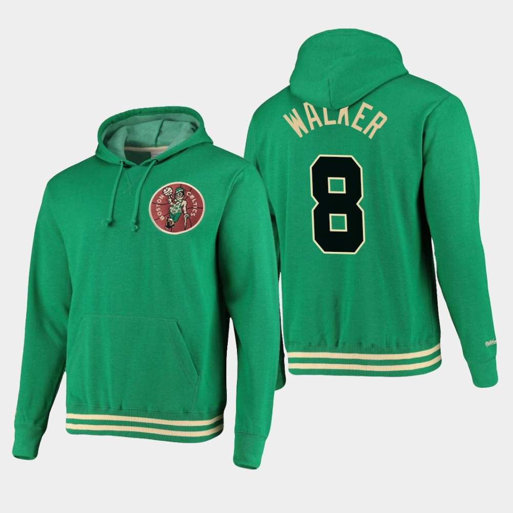 Men's Boston Celtics #8 Kemba Walker Green Mitchell & Ness Bat Around Hoodie XAS63E7X