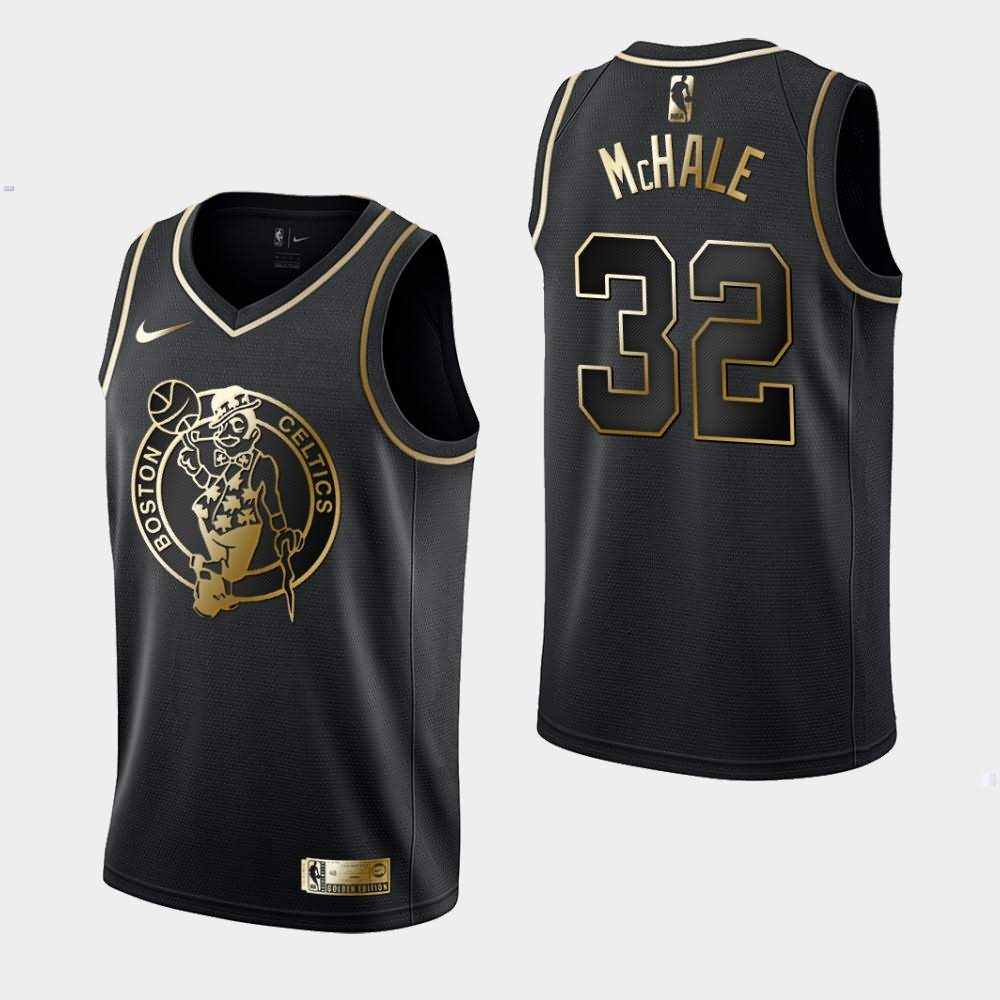 Men's Boston Celtics #32 Kevin McHale Black Golden Edition Jersey NNC33E4T