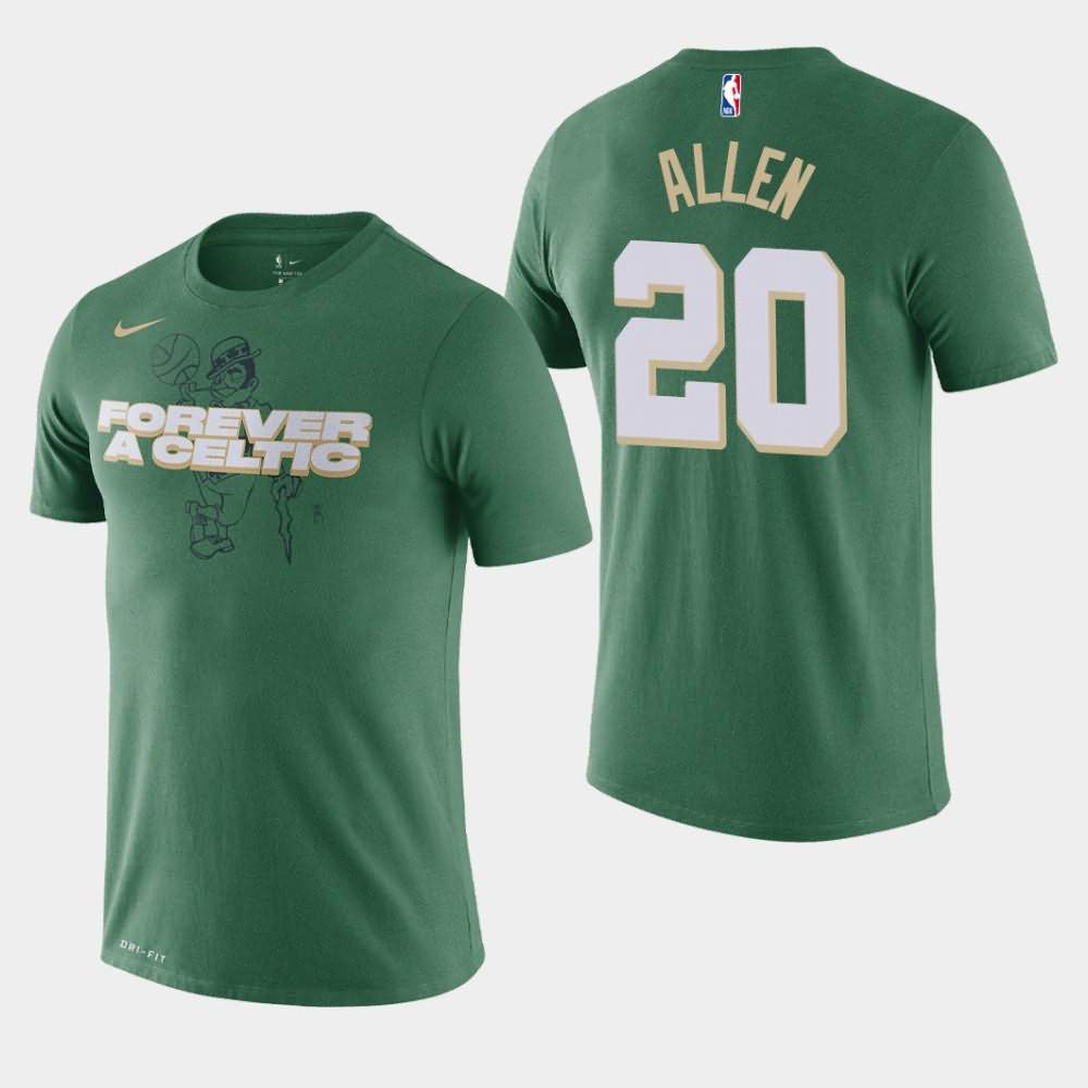 Men's Boston Celtics #20 Ray Allen Green Forever A Celtic Dri-FIT T-Shirt UWU68E3N