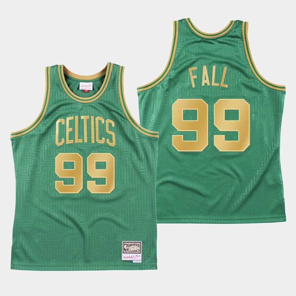 Men's Boston Celtics #99 Tacko Fall Green Mitchell & Ness Hardwood Classics 2020 CNY Jersey UEC16E5L