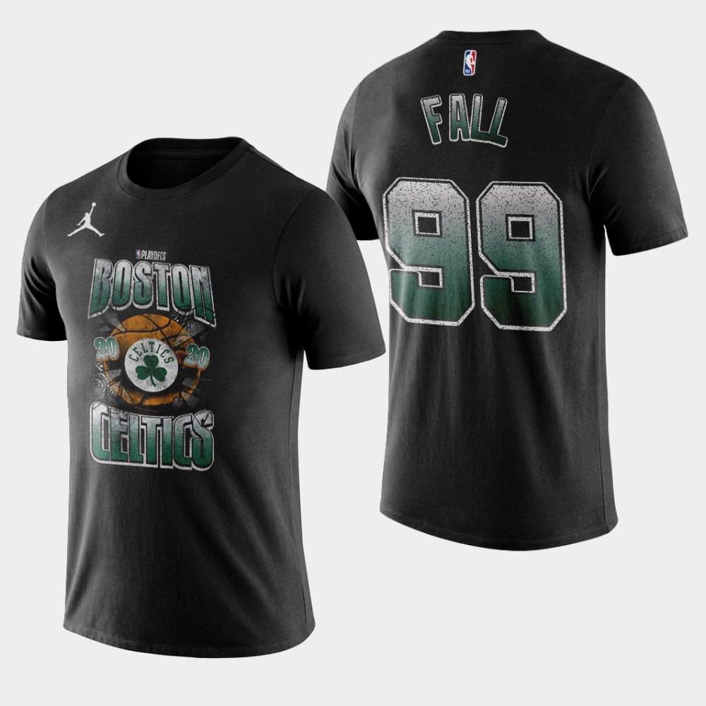 Men's Boston Celtics #99 Tacko Fall Black Hype 2020 NBA Playoffs Bound T-Shirt DVF21E6Z