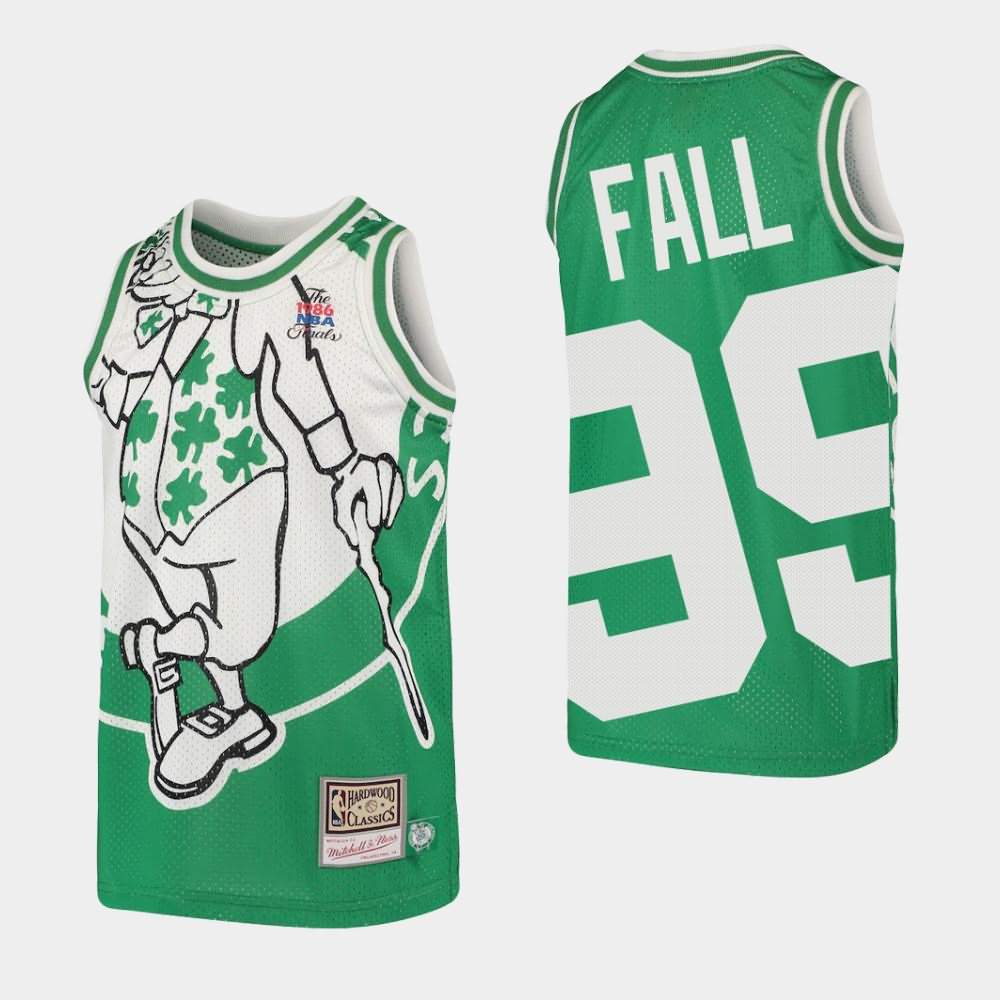 Youth Boston Celtics #99 Tacko Fall Green Hardwood Classics Big Face Jersey MSP44E1Z