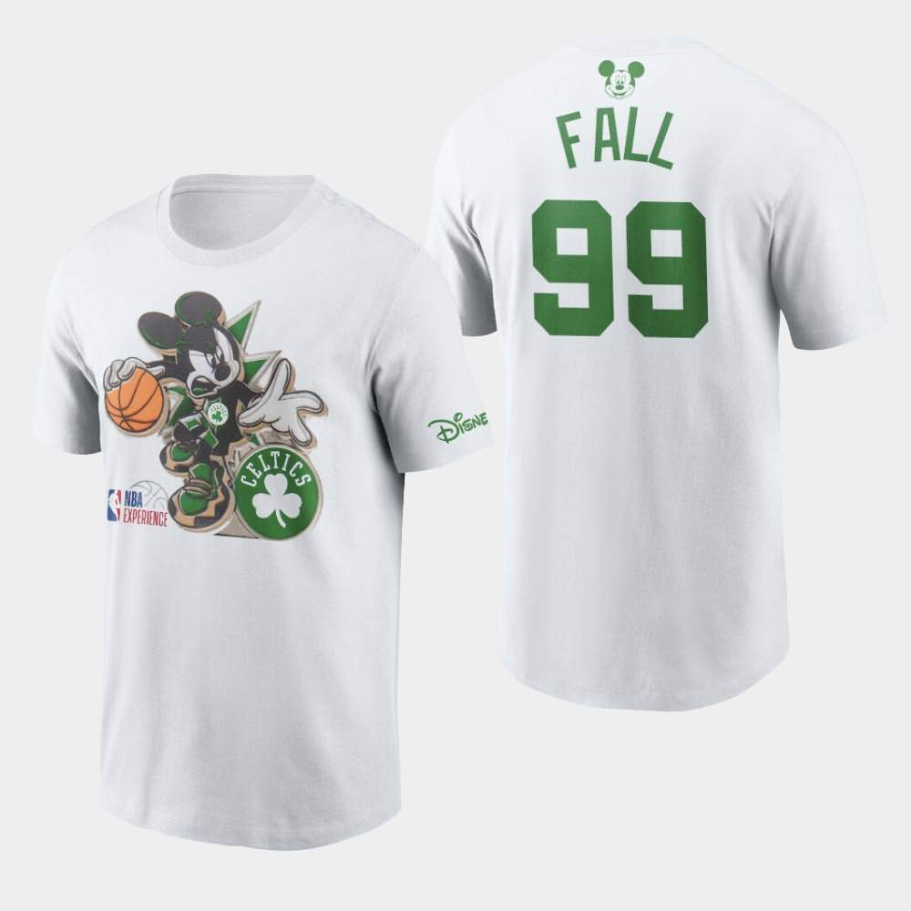 Men's Boston Celtics #99 Tacko Fall White Mickey Mouse Disney T-Shirt EKS32E1Z