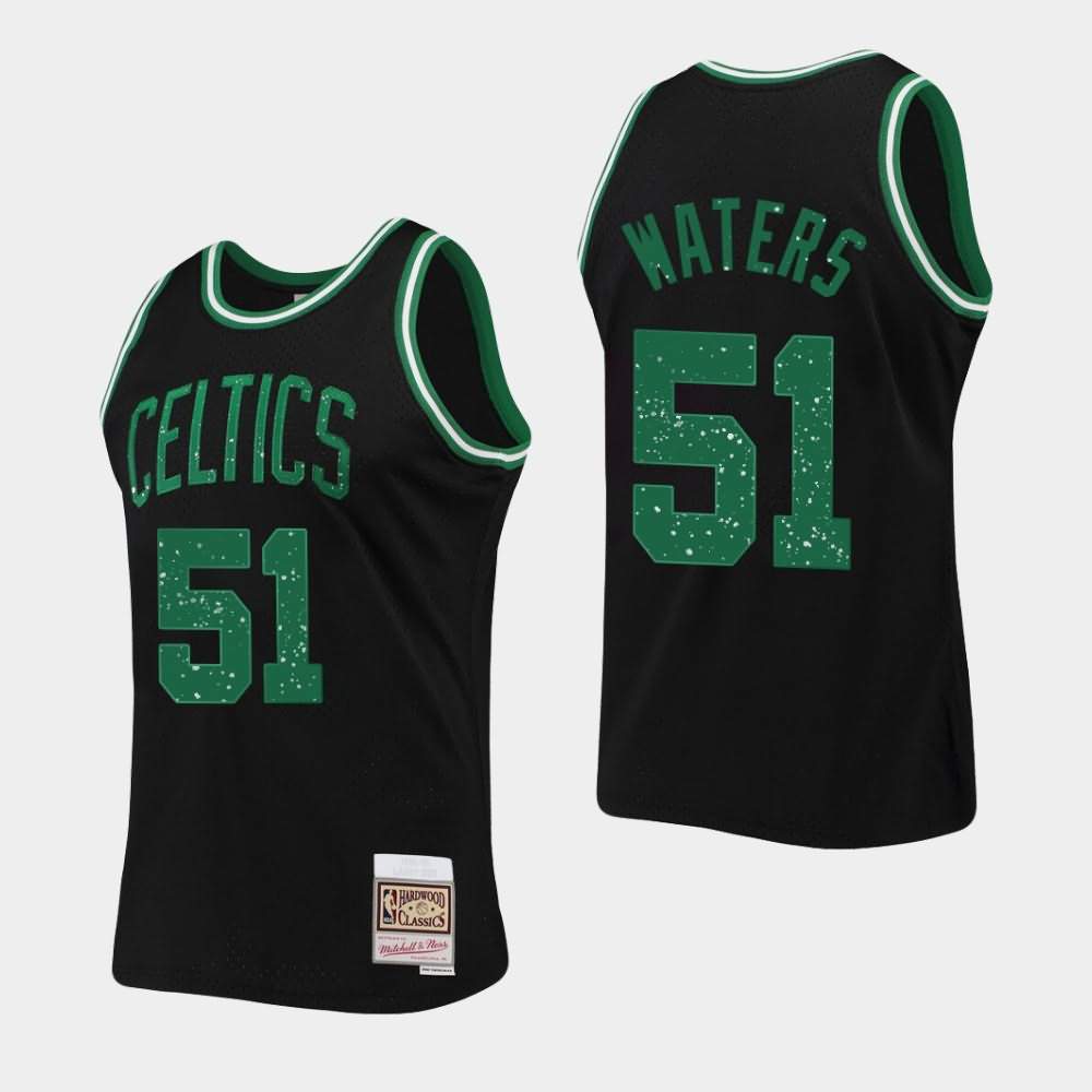 Men's Boston Celtics #51 Tremont Waters Black Mitchell & Ness Rings Collection Jersey OEM28E7D
