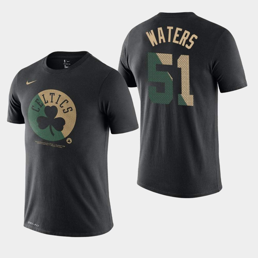 Men's Boston Celtics #51 Tremont Waters Black Essential Dry Team Logo T-Shirt CBP26E0C