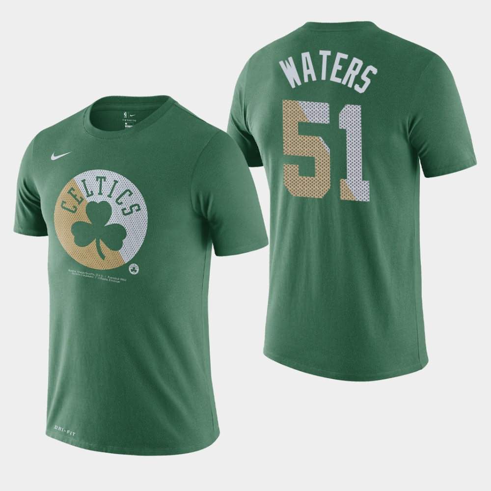 Men's Boston Celtics #51 Tremont Waters Green Essential Dry Team Logo T-Shirt DGL44E7I
