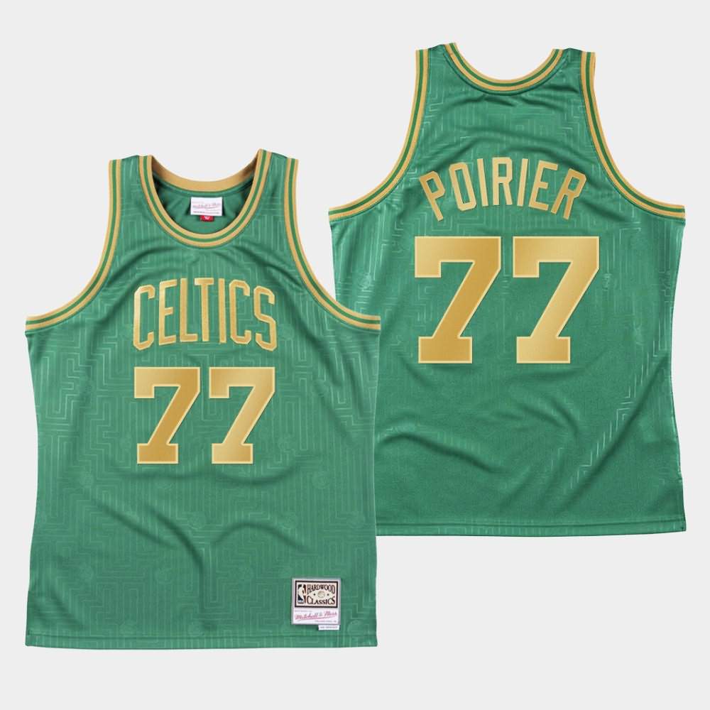 Men's Boston Celtics #77 Vincent Poirier Green Mitchell & Ness Hardwood Classics 2020 CNY Jersey JCM13E6D