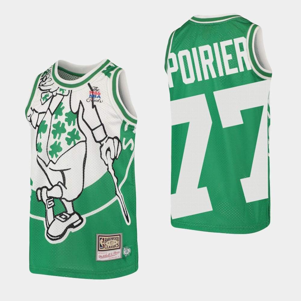 Youth Boston Celtics #77 Vincent Poirier Green Hardwood Classics Big Face Jersey SEK56E1Q