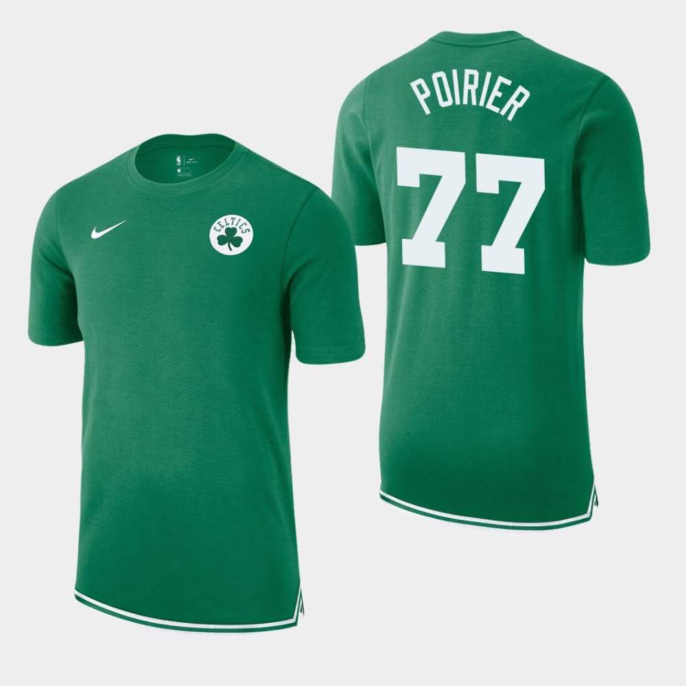 Men's Boston Celtics #77 Vincent Poirier Kelly Green Essential Uniform T-Shirt GJN76E5A