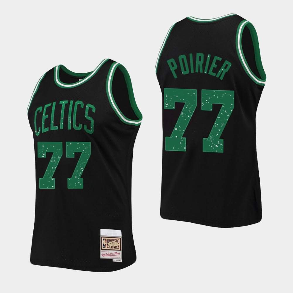 Men's Boston Celtics #77 Vincent Poirier Black Mitchell & Ness Rings Collection Jersey NZQ18E8C