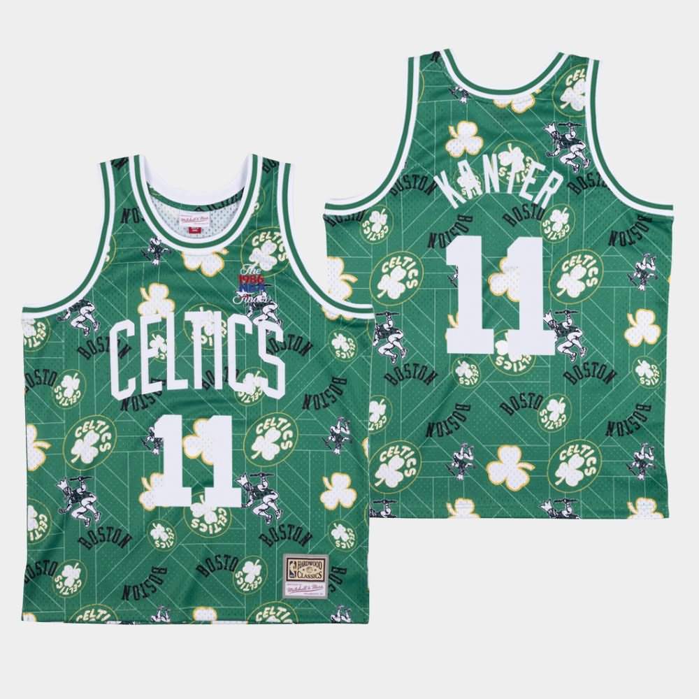 Men's Boston Celtics #11 Enes Kanter Green HWC Tear Up Pack Jersey XVW28E8R