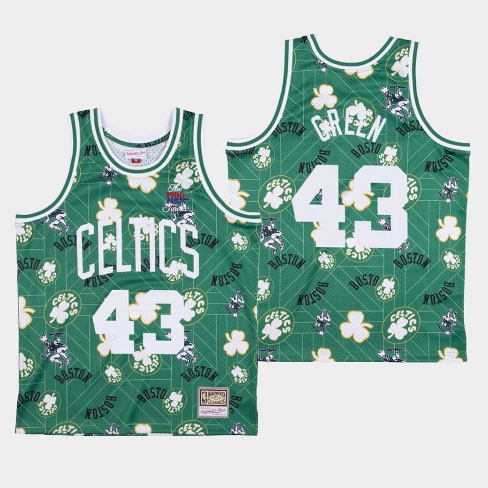 Men's Boston Celtics #43 Javonte Green Green HWC Tear Up Pack Jersey YBM33E4E