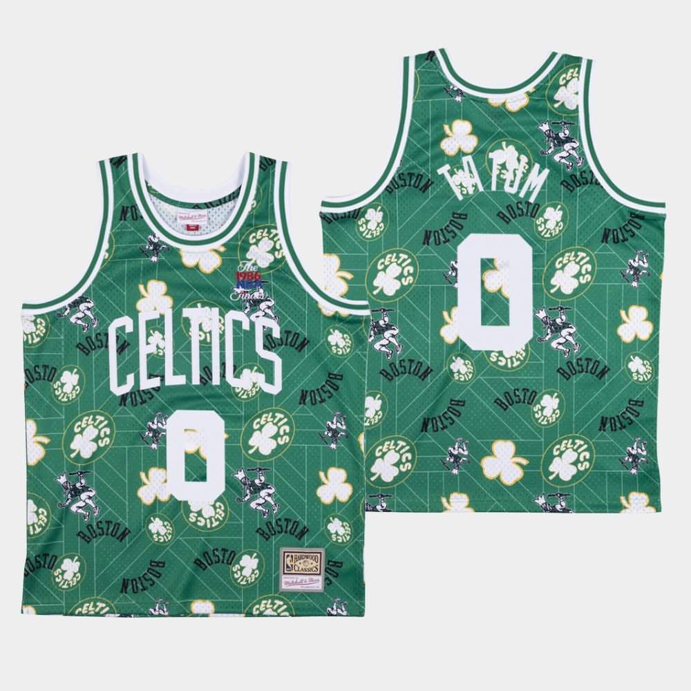 Men's Boston Celtics #0 Jayson Tatum Green HWC Tear Up Pack Jersey GIQ71E2D