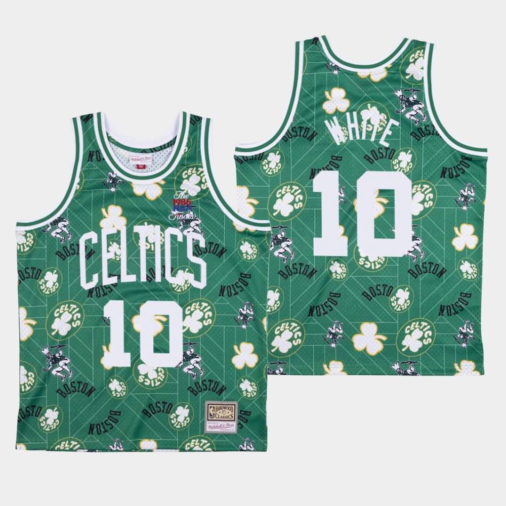 Men's Boston Celtics #10 Jo Jo White Green HWC Tear Up Pack Jersey MIU01E2J