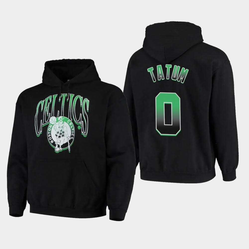 Men's Boston Celtics #0 Jayson Tatum Black Hometown Pullover Junk Food Hoodie PIH04E6U