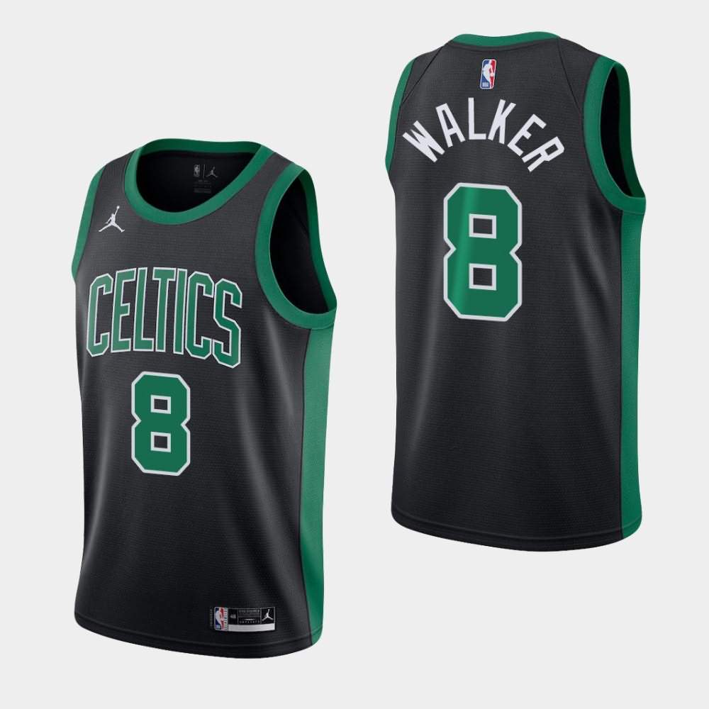 Men's Boston Celtics #8 Kemba Walker Black Jordan Brand 2020-21 Statement Jersey NGZ72E4E