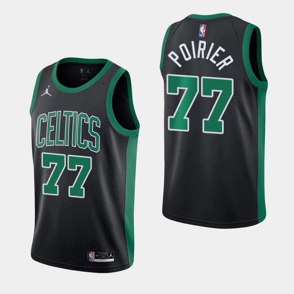 Men's Boston Celtics #77 Vincent Poirier Black Jordan Brand 2020-21 Statement Jersey NAH84E8H
