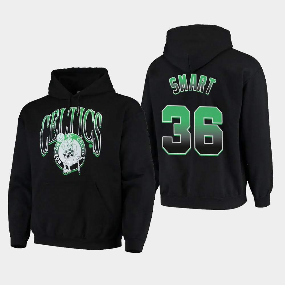 Men's Boston Celtics #36 Marcus Smart Black Hometown Pullover Junk Food Hoodie BYU80E0Q