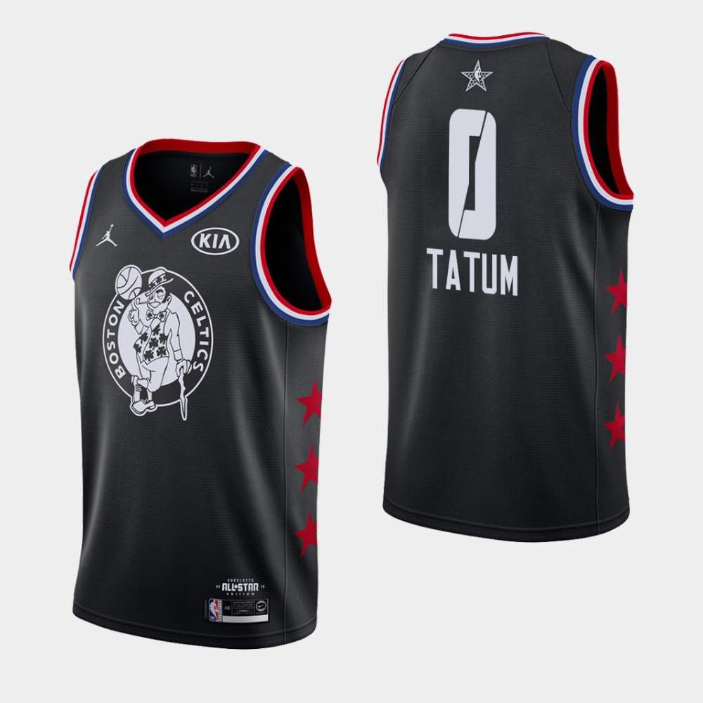 Men's Boston Celtics #0 Jayson Tatum Black 2019 All-Star Jersey SFK54E1X