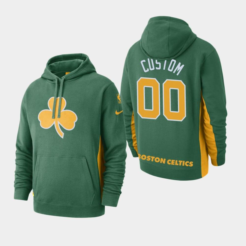 Men's Boston Celtics #00 Custom Green Edition Earned Hoodie RCI42E8L