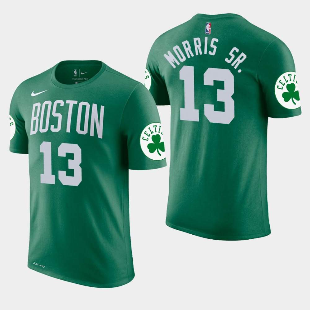 Men's Boston Celtics #13 Marcus Morris Sr. Green Edition Icon T-Shirt CGE24E6N