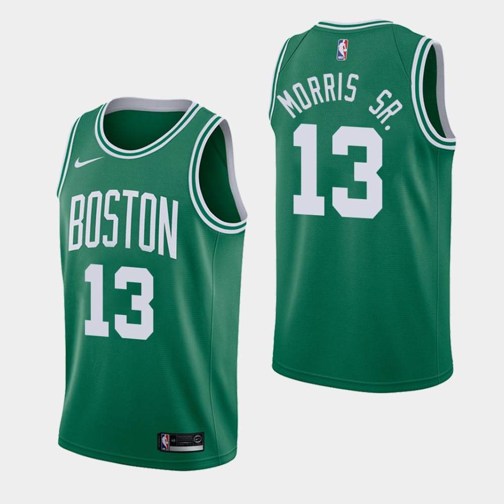 Men's Boston Celtics #13 Marcus Morris Sr. Green Icon Jersey CFV04E2O