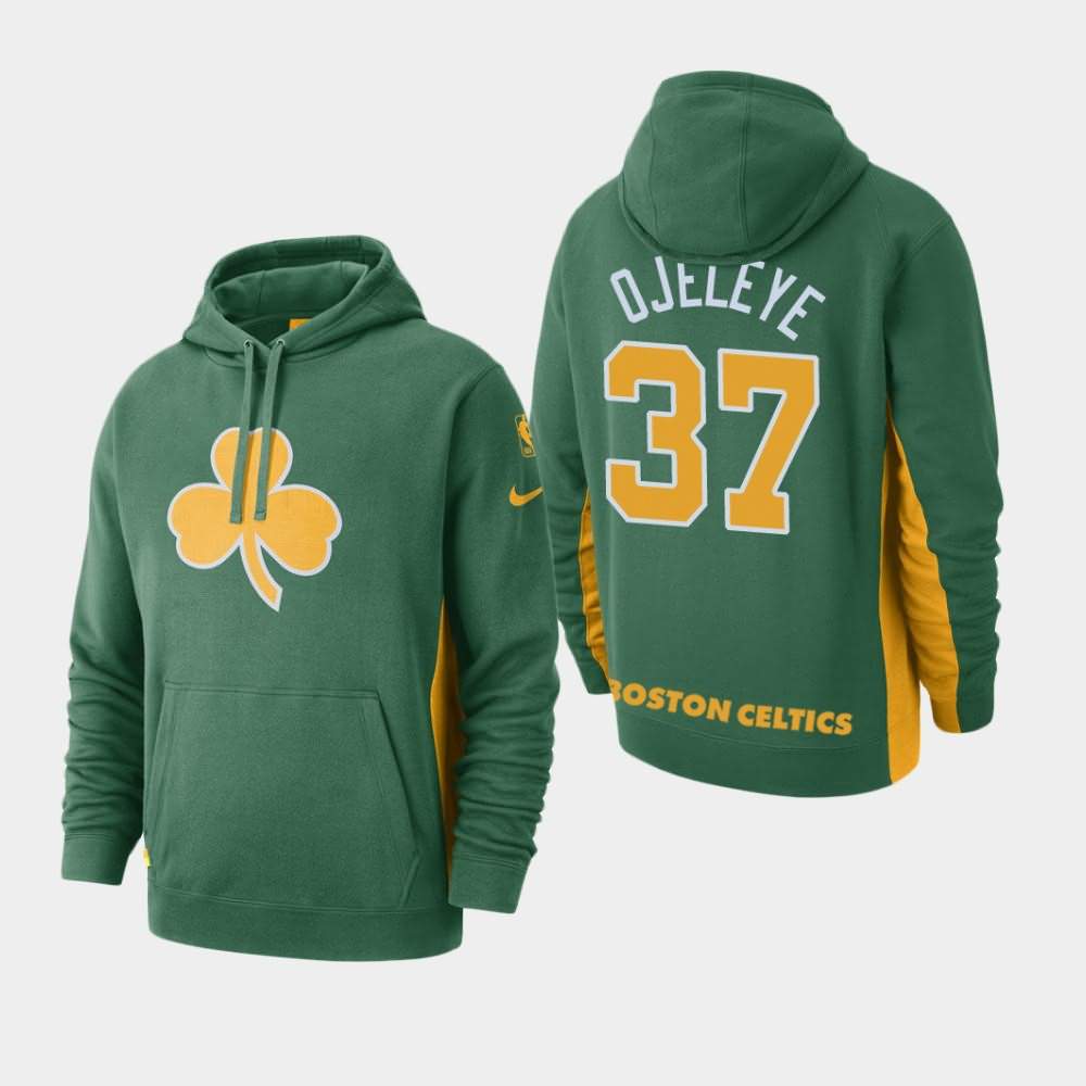 Men's Boston Celtics #37 Semi Ojeleye Green Edition Earned Hoodie UPF83E2X