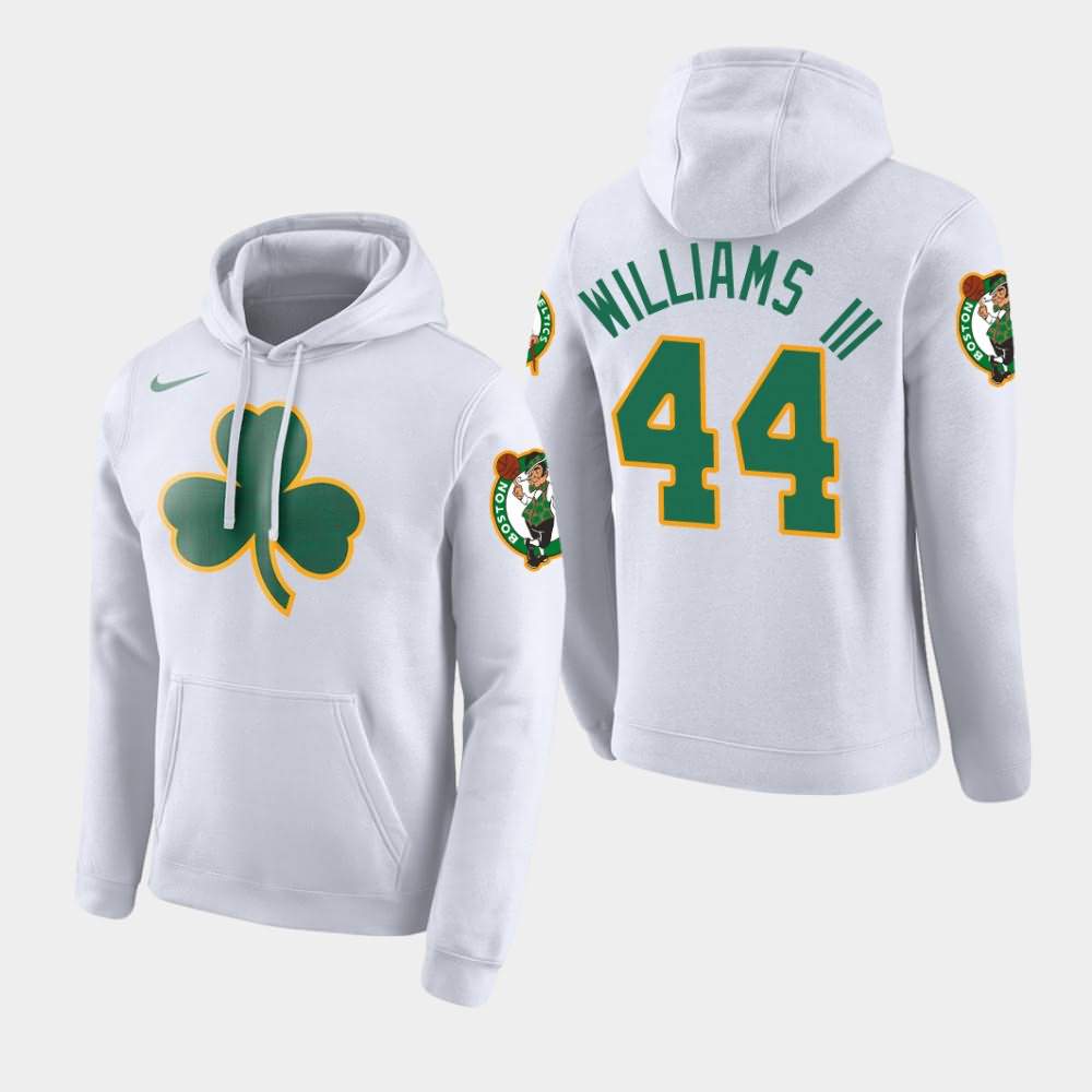 Men's Boston Celtics #44 Robert Williams III White Edition City Hoodie LWP21E8Y