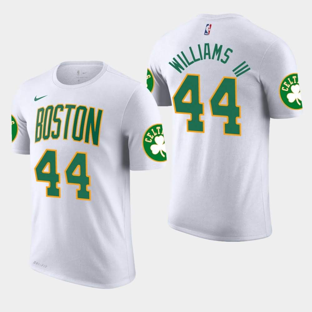Men's Boston Celtics #44 Robert Williams III White Edition City T-Shirt LJM14E5D