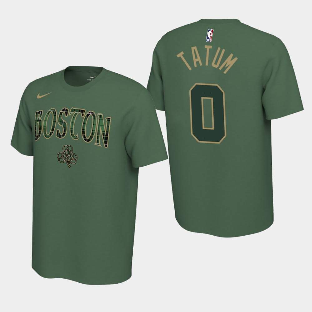 Men's Boston Celtics #0 Jayson Tatum Green 2019-20 Earned T-Shirt QPR47E5T