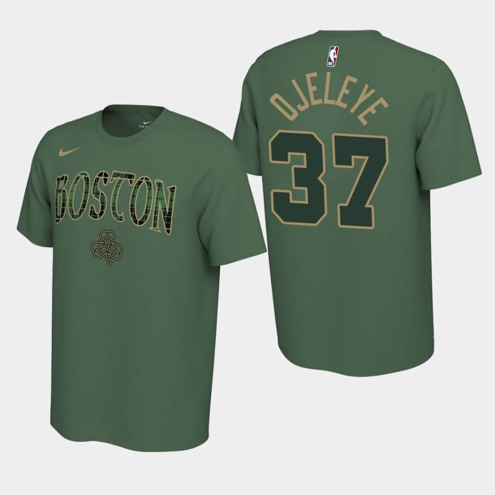 Men's Boston Celtics #37 Semi Ojeleye Green 2019-20 Earned T-Shirt XPF85E3C