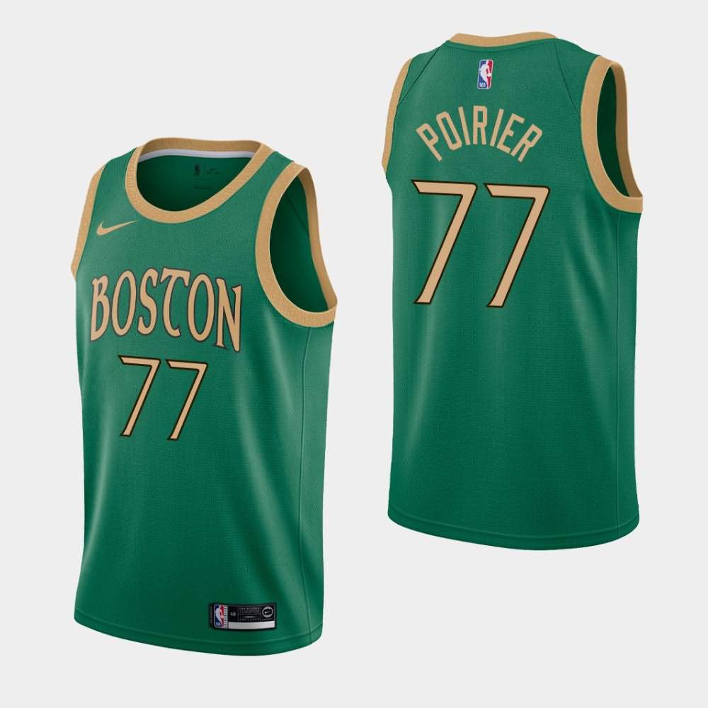 Men's Boston Celtics #77 Vincent Poirier Kelly Green 2019-20 City Jersey AVH51E8U