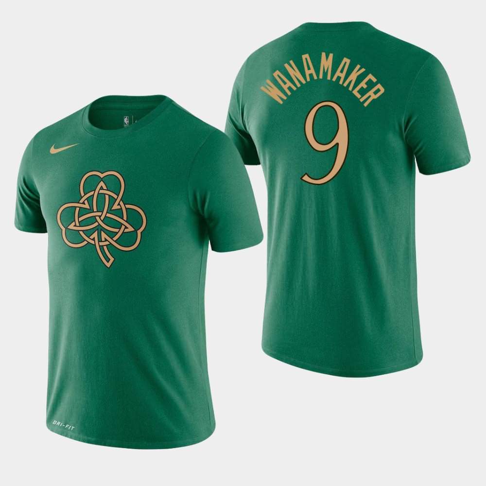 Men's Boston Celtics #9 Brad Wanamaker Kelly Green 2019-20 City T-Shirt FJD27E3A