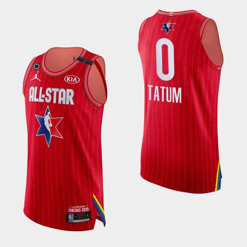 Men's Boston Celtics #0 Jayson Tatum Red 2020 NBA All-Star Game Jersey RIE77E6H