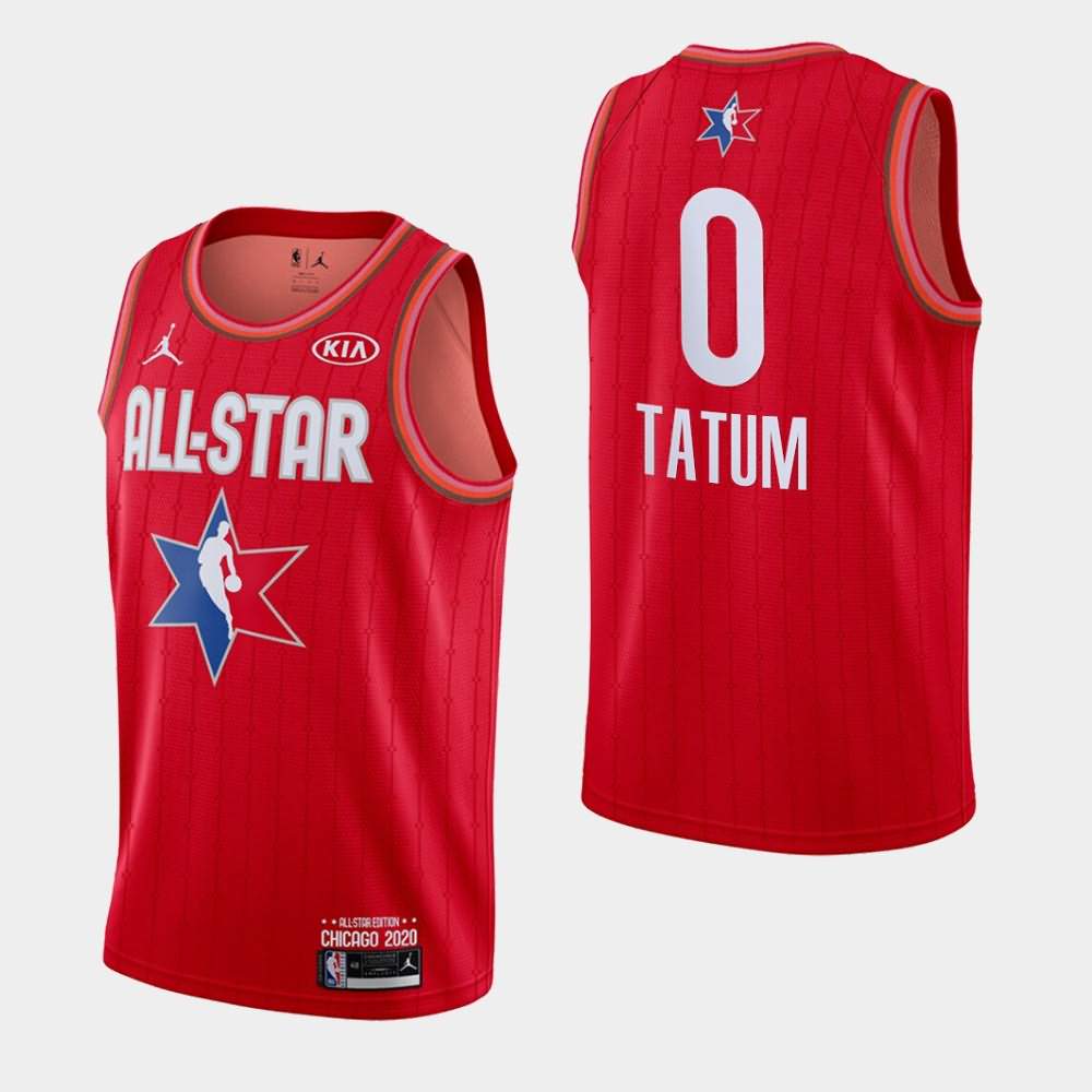 Men's Boston Celtics #0 Jayson Tatum Red Eastern Conference 2020 NBA All-Star Game Jersey GGA85E2V