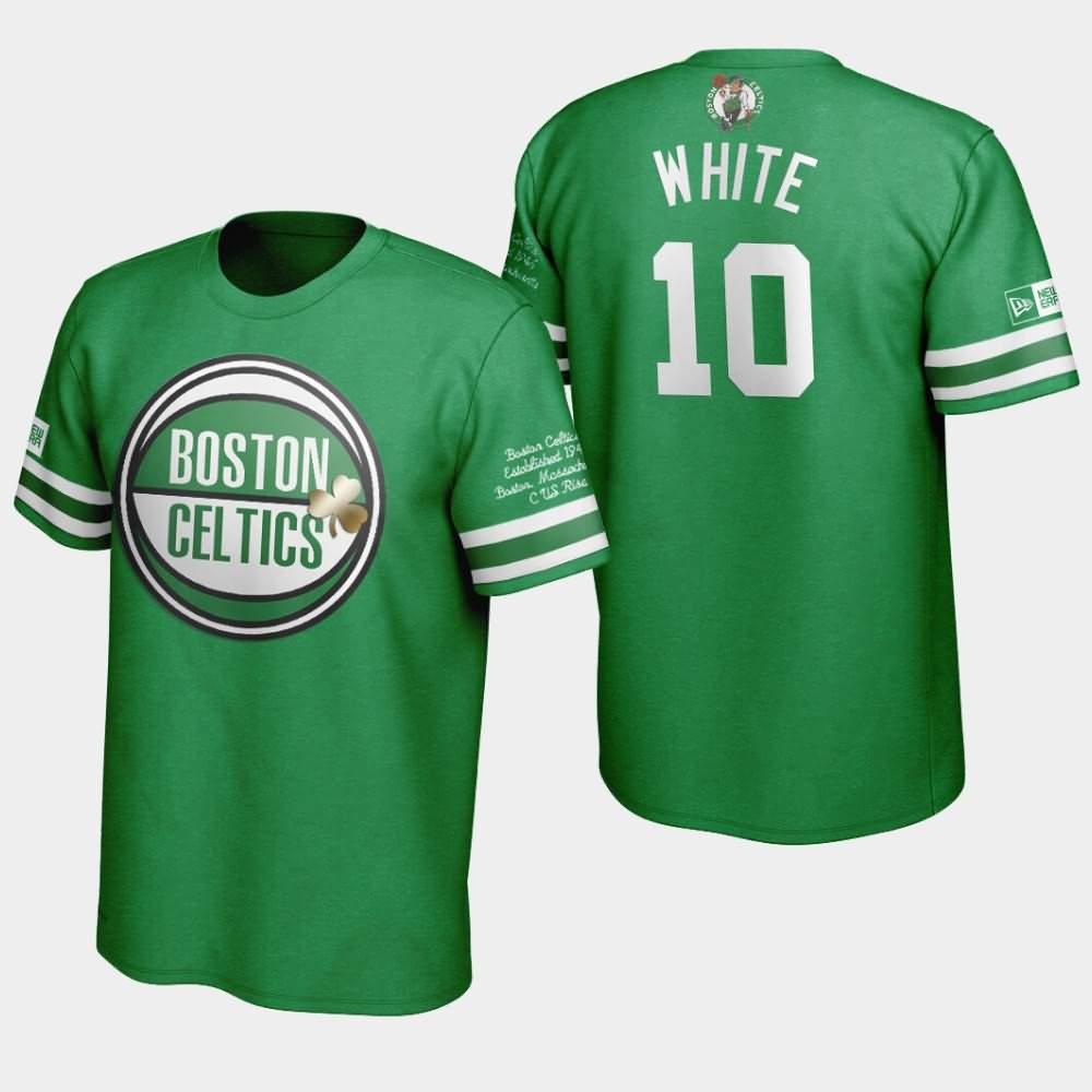 Men's Boston Celtics #10 Jo Jo White Green Team Birth Commemoration Series T-Shirt AGG62E2S