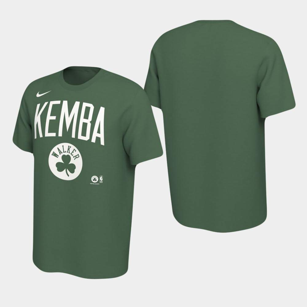 Men's Boston Celtics #8 Kemba Walker Green New City Player T-Shirt AZS66E2Y