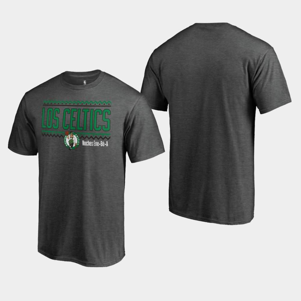 Men's Boston Celtics Gray Latin Nights Noches Enebea T-Shirt SQJ68E6A
