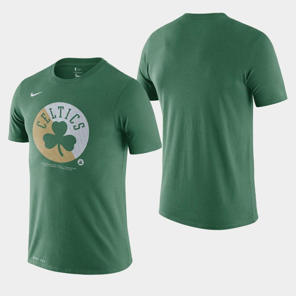 Men's Boston Celtics Green Essential Dry Team Logo T-Shirt BRB00E0E
