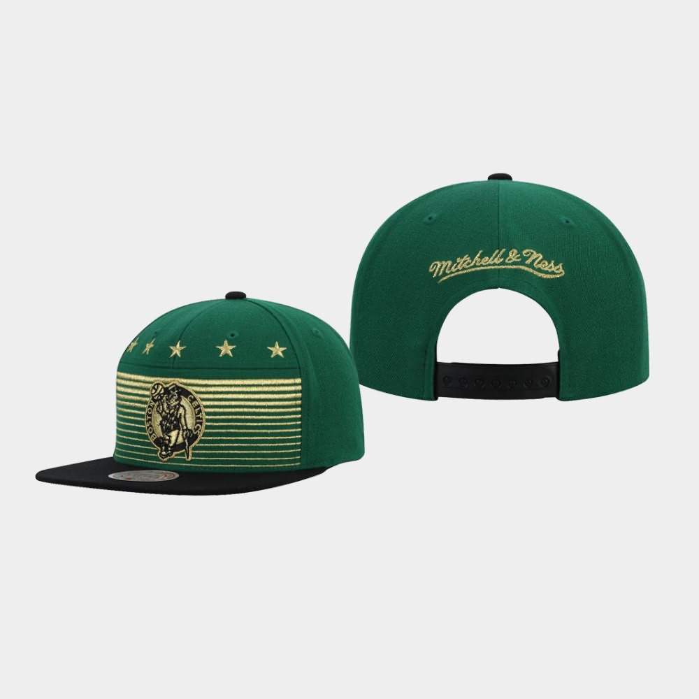 Men's Boston Celtics Kelly Green Black Snapback Adjustable The Champ Hat KOA46E1Q