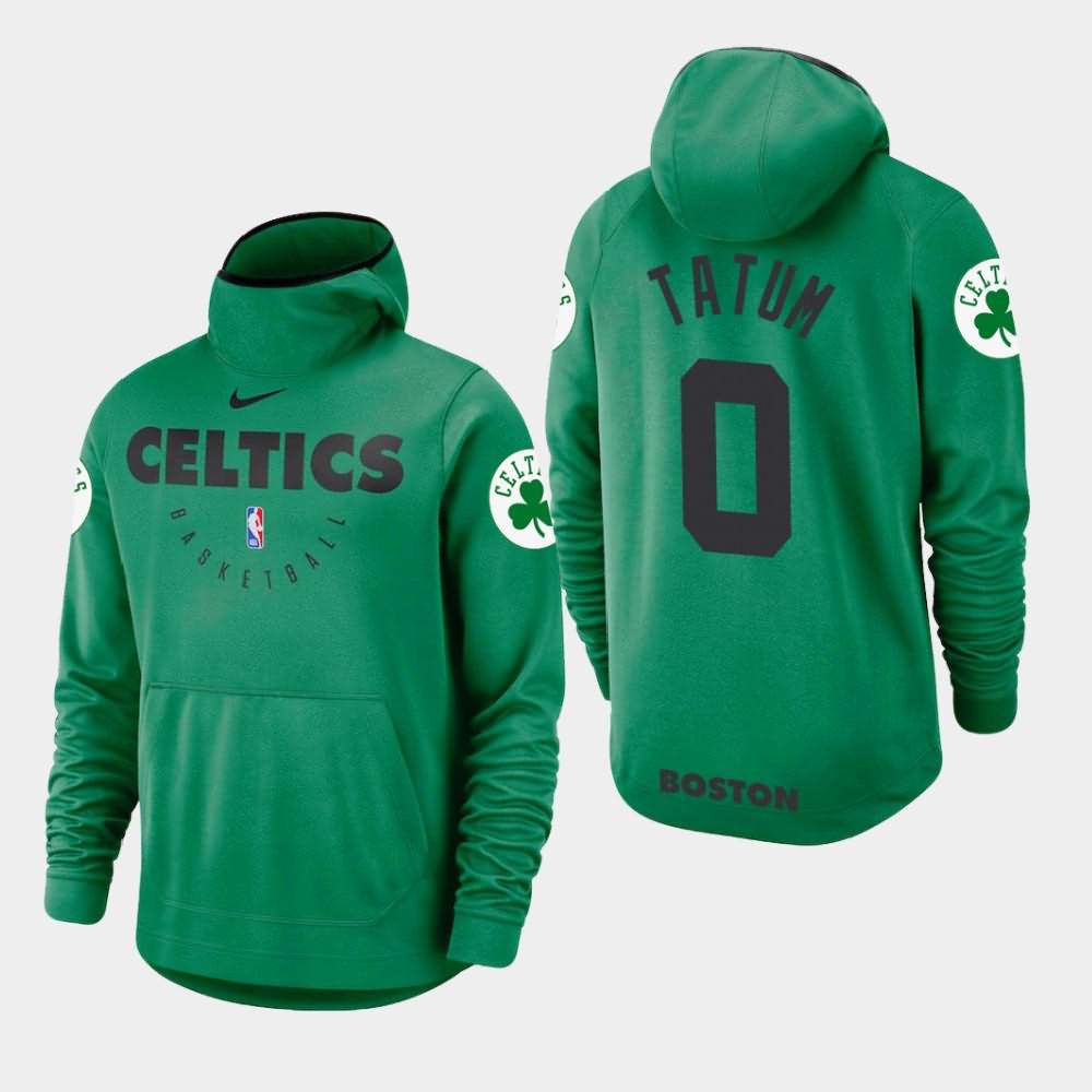Men's Boston Celtics #0 Jayson Tatum Kelly Green Spotlight Hoodie KIY44E2Q