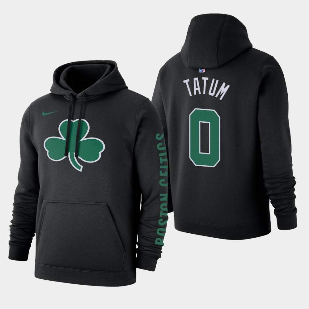Men's Boston Celtics #0 Jayson Tatum Black 2020 Season Statement Hoodie IAK65E0M