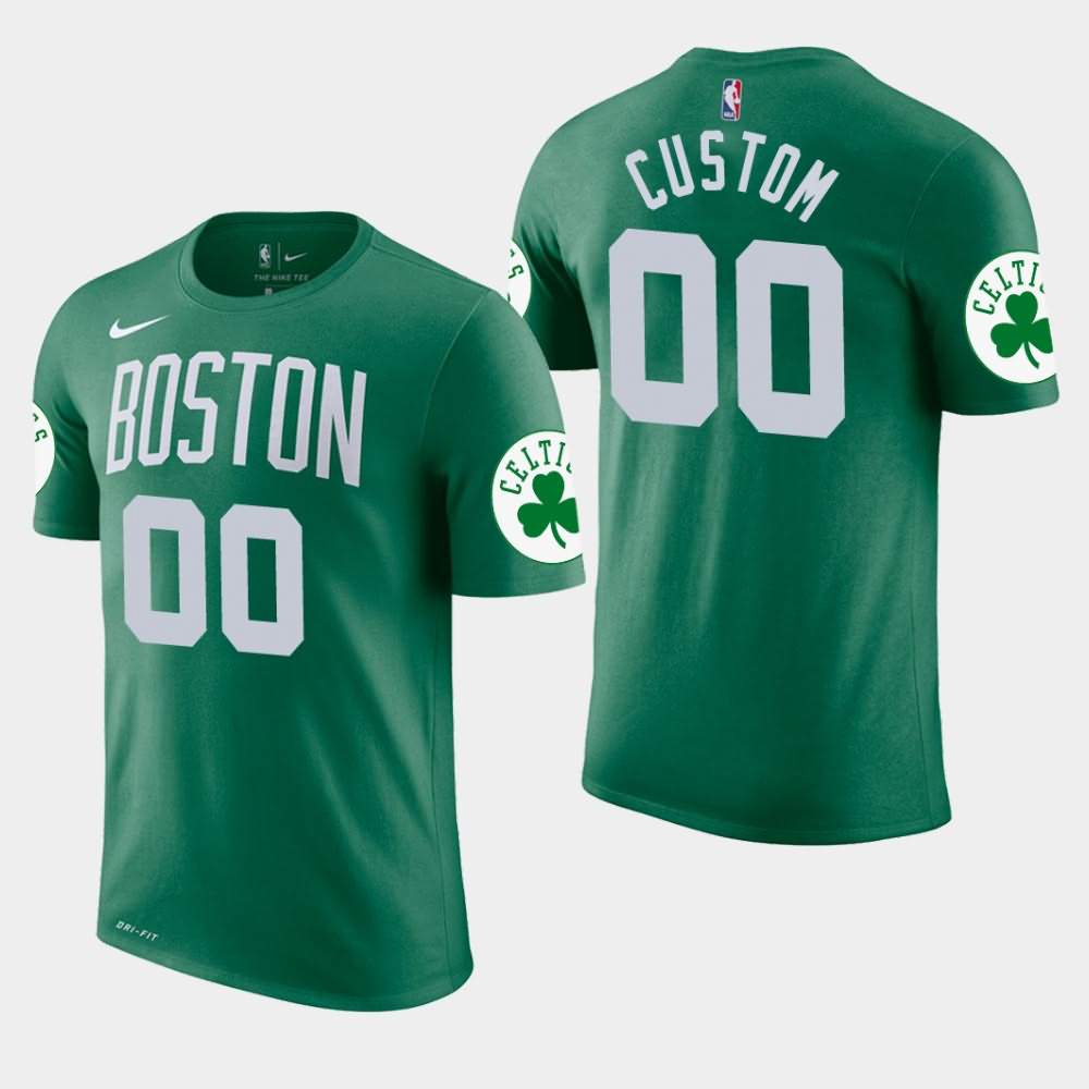 Men's Boston Celtics #00 Custom Green Edition Icon T-Shirt NGR88E1P