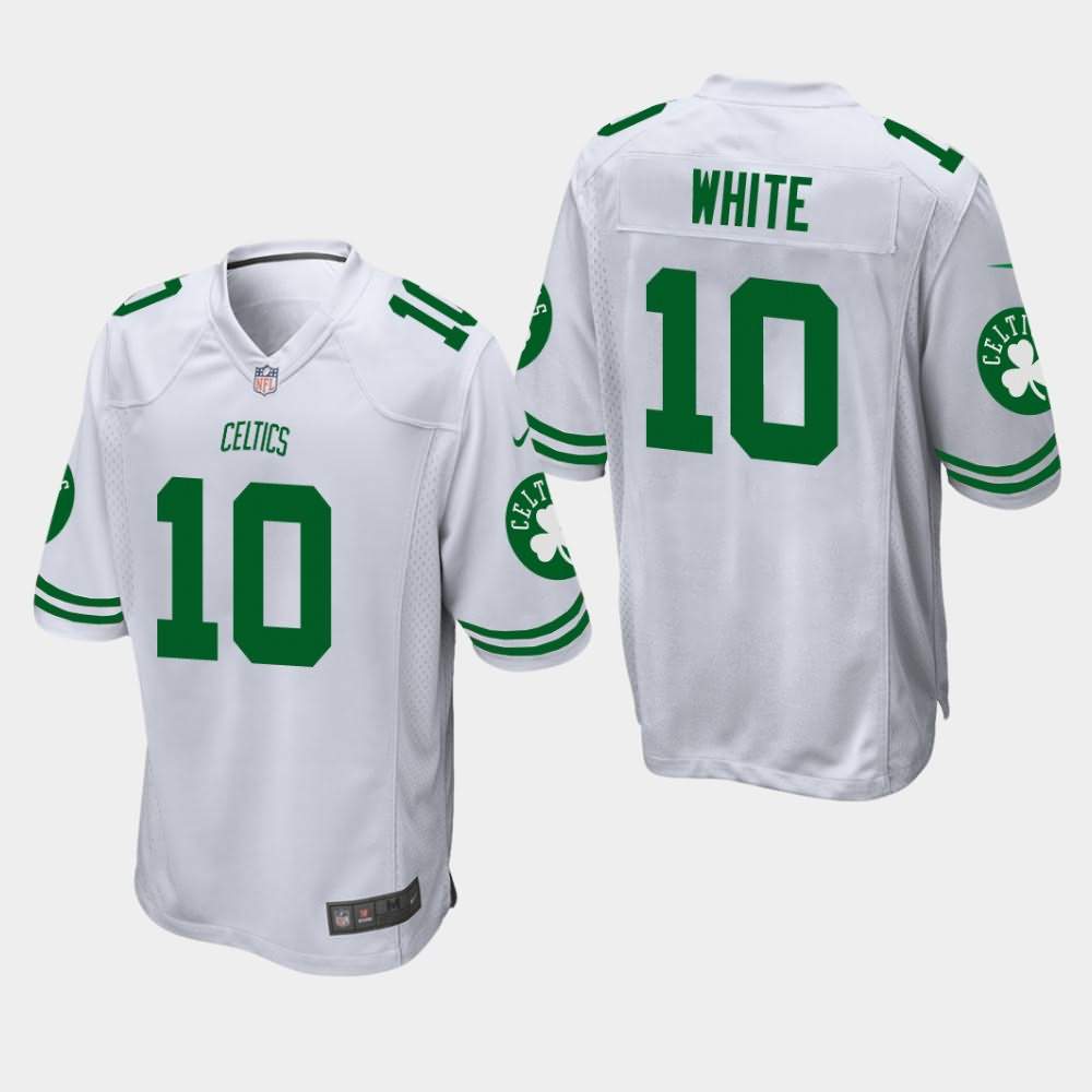 Men's Boston Celtics #10 Jo Jo White White Football Jersey AYF62E5B