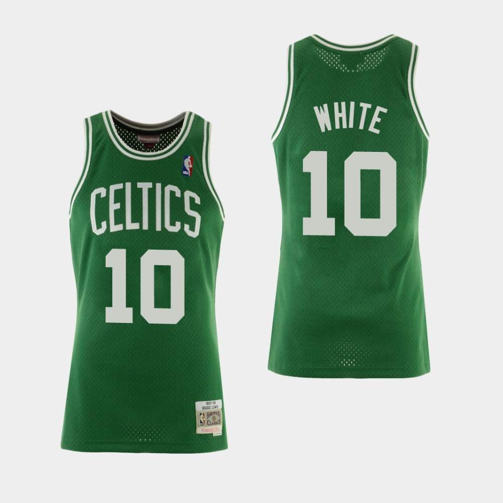 Men's Boston Celtics #10 Jo Jo White Green Hardwood Classics Jersey GHV77E6V